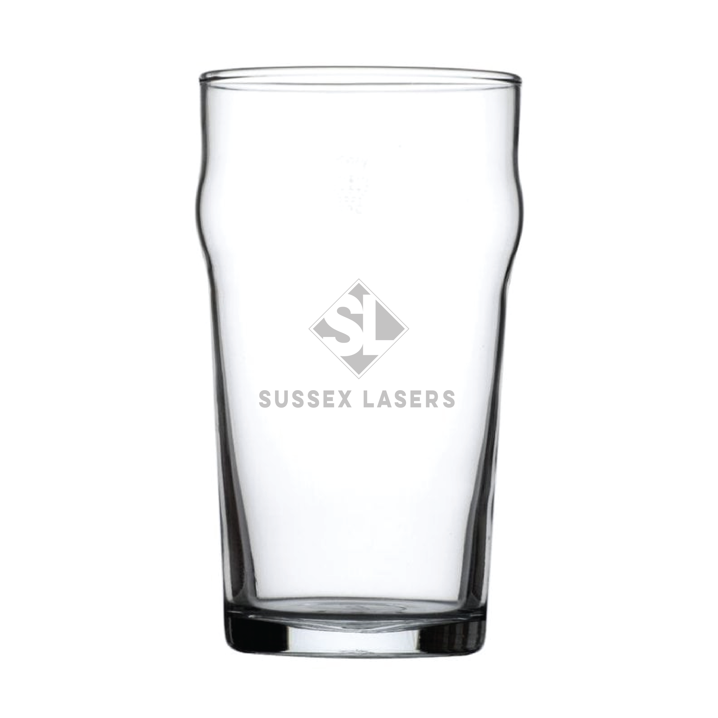 Nonic Pint Glass 20oz (57cl) Laser Engraved Logo Sussex Lasers