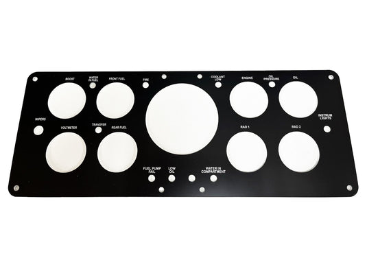 Laser Engraved Hovercraft Instrument Panel