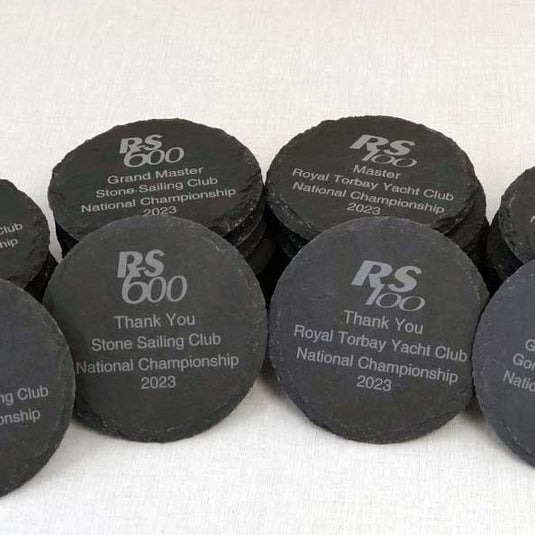 Laser Engraved Prize Coasters for National Sailing Events 2023
