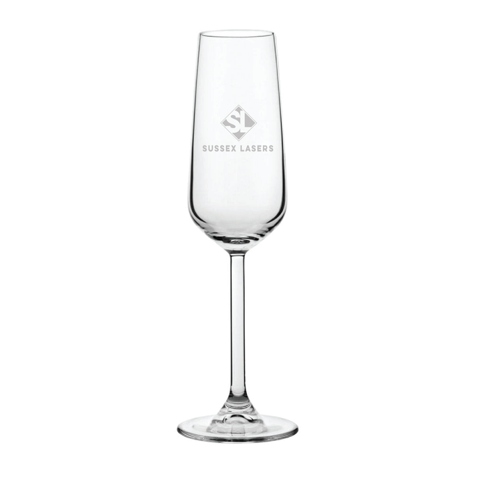 Allegra Flute 6.75oz (20cl) - Laser Engraved Logo