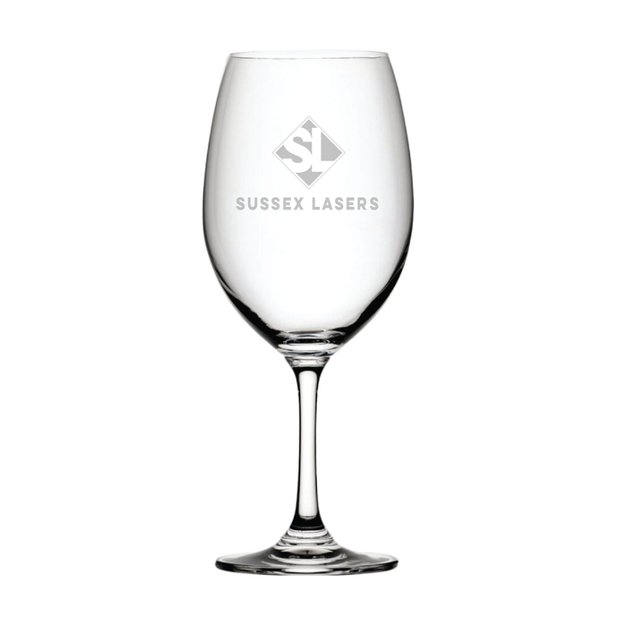 Nile White Wine Glass 12.25oz (35cl) - Laser Engraved Logo