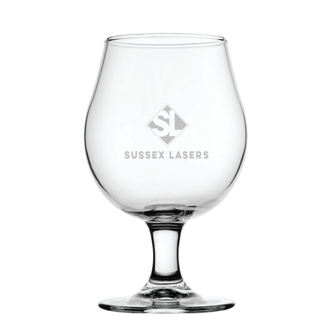 Toughened Draft Beer Glass 16.75oz (48cl) - Laser Engraved Logo